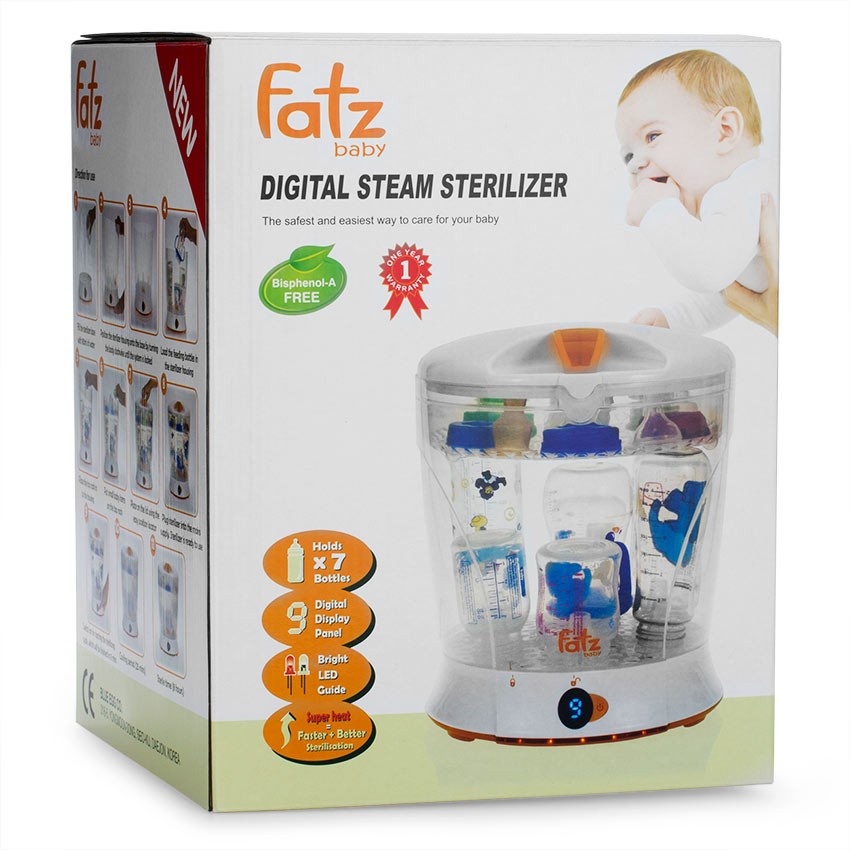 Máy tiệt trùng bình sữa Fatz baby FB4006SB (7 bình) hình 3