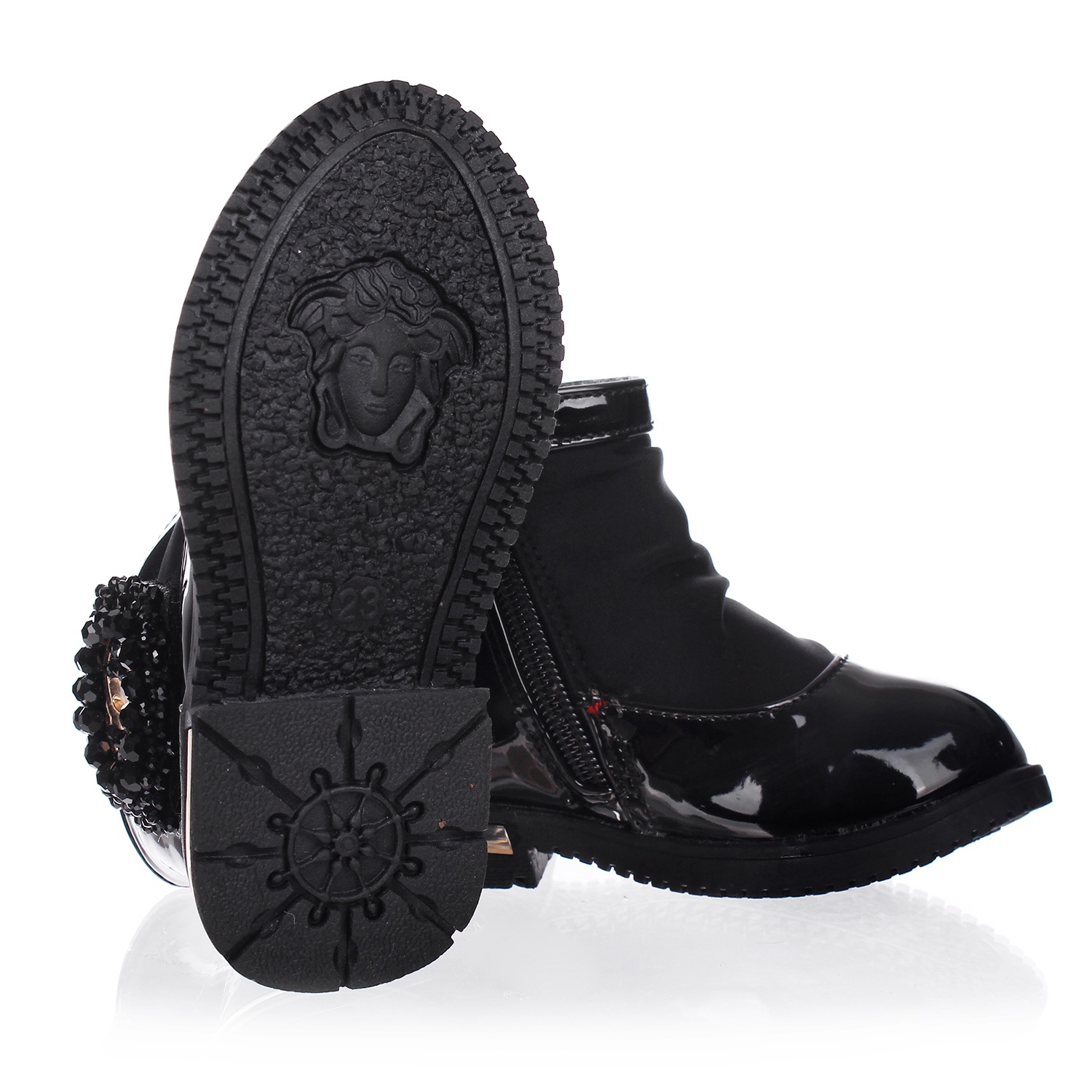 Giày cao cổ bé gái Chanel KL25 hình 4