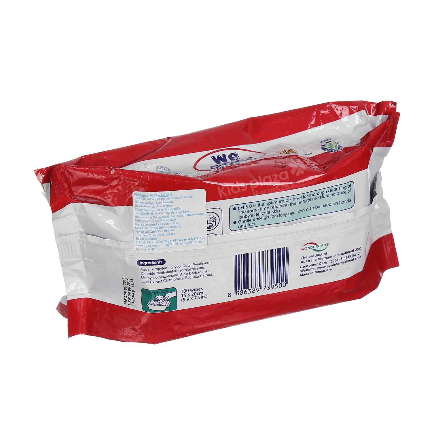 Khăn giấy ướt We Care không mùi tiện dụng hình 2