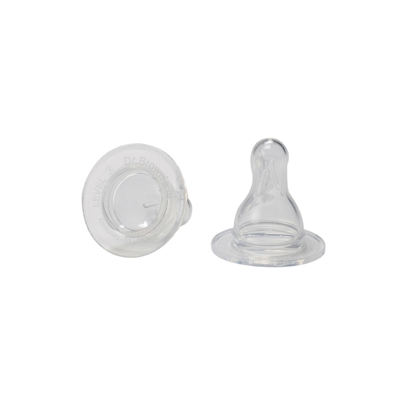 Hộp 2 chiếc núm vú cổ hẹp Dr Brown's Level 3 hình 1