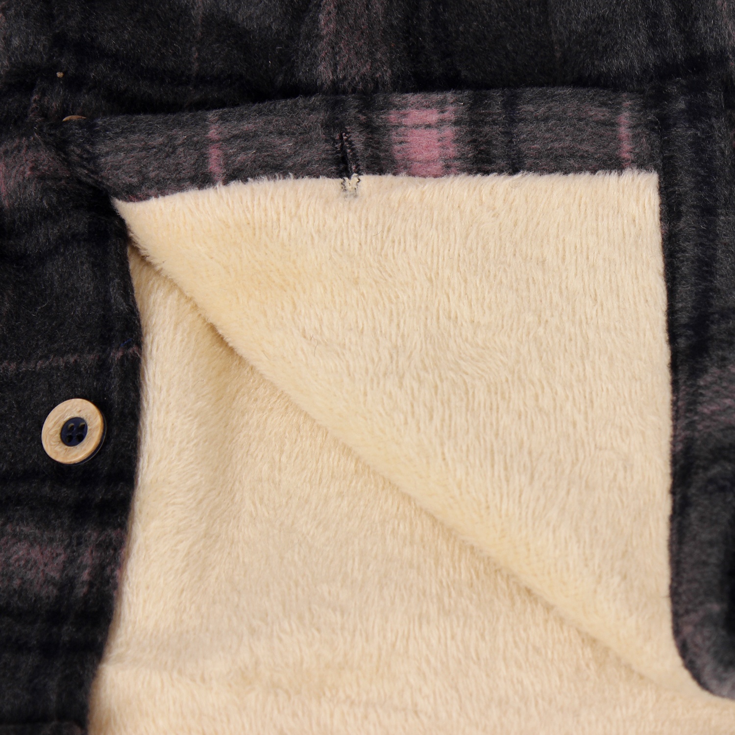 Váy dạ kẻ lót lông CQJ98895T hình 2