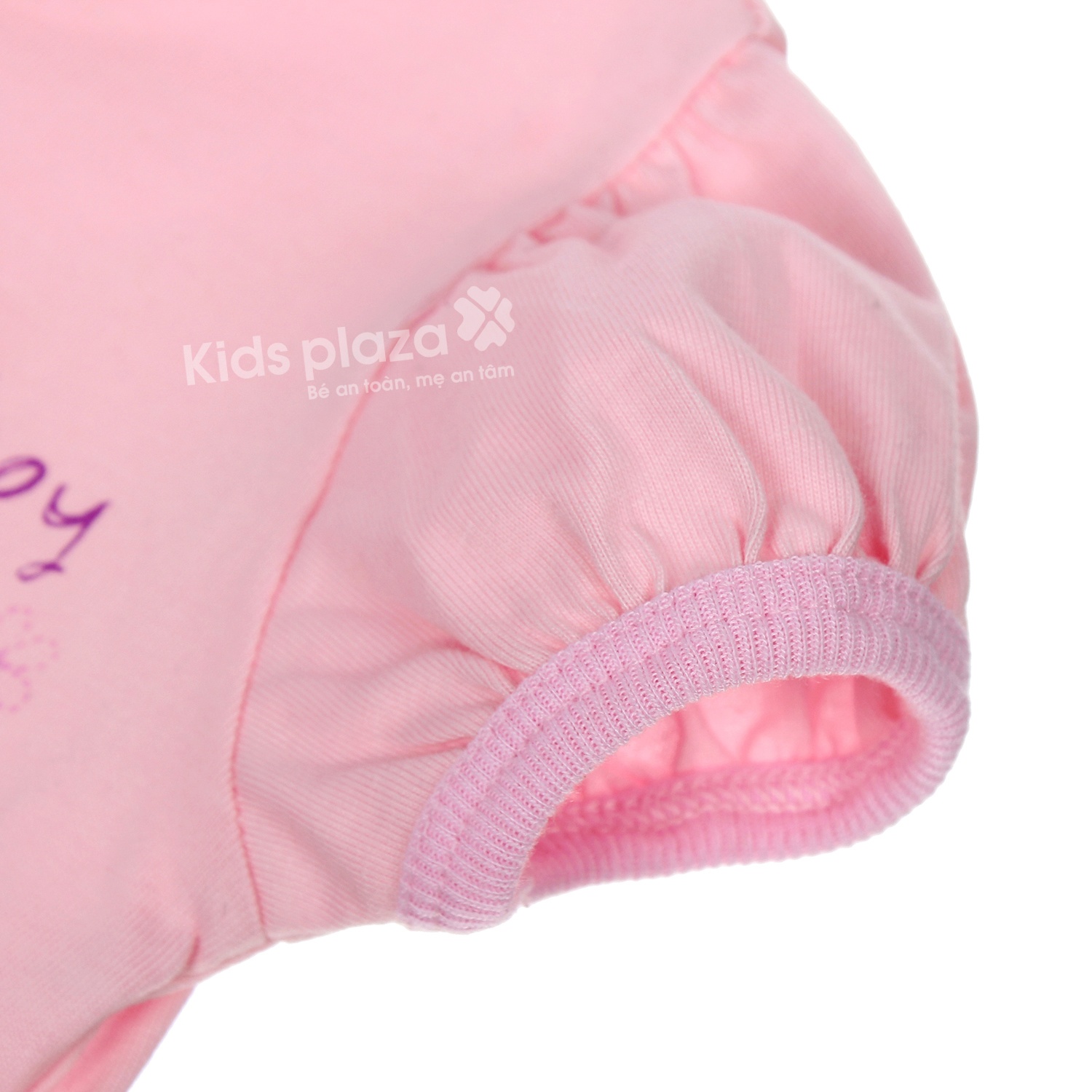 Áo sơ sinh cộc tay Kiza Hồng hình 2