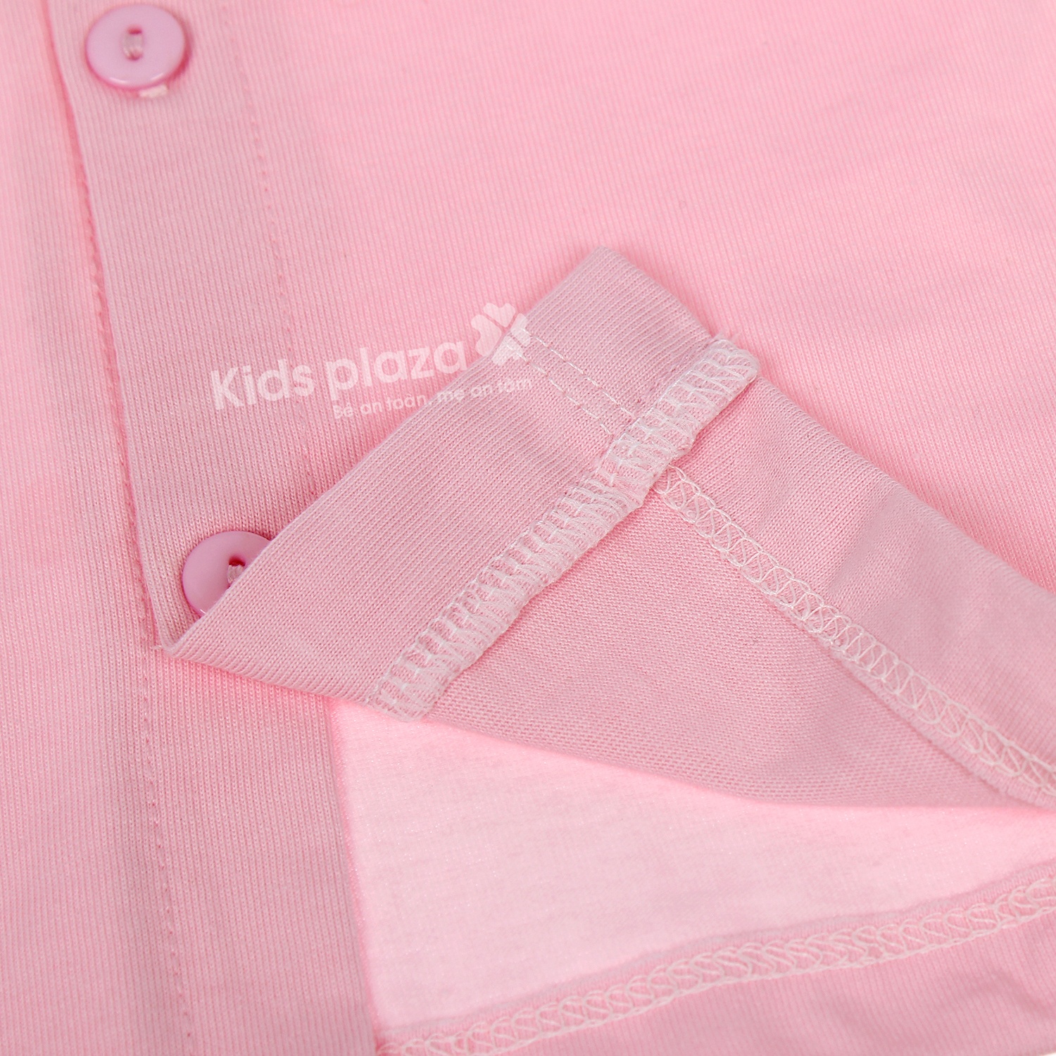 Áo sơ sinh cộc tay Kiza Hồng hình 4