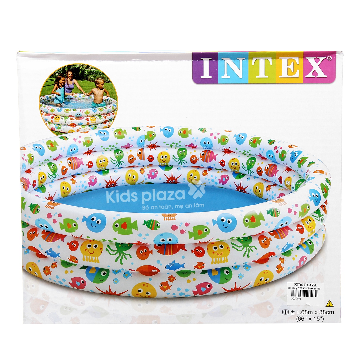 Bể bơi 3 tầng in hình cá - Intex 56440 hình 2