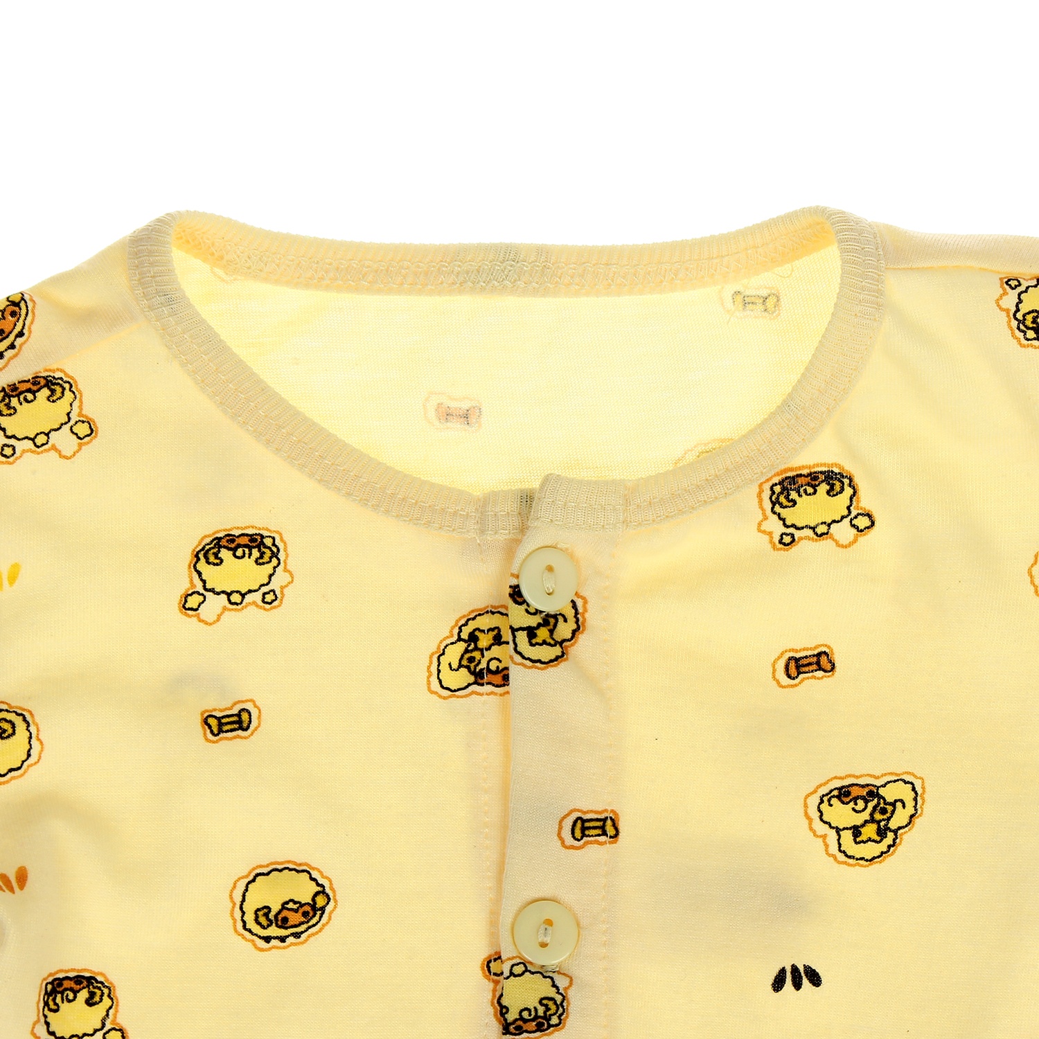 Áo sơ sinh cài giữa hình cừu Kiza hình 2