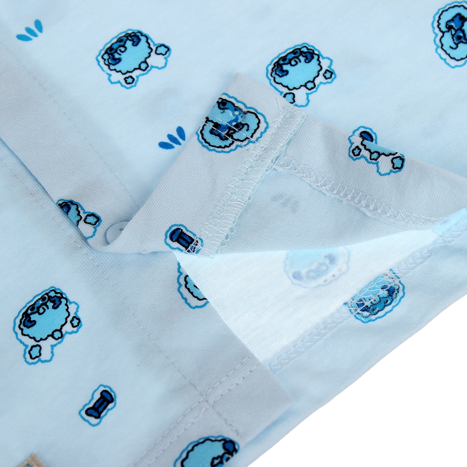 Áo sơ sinh cài giữa hình cừu Kiza hình 4