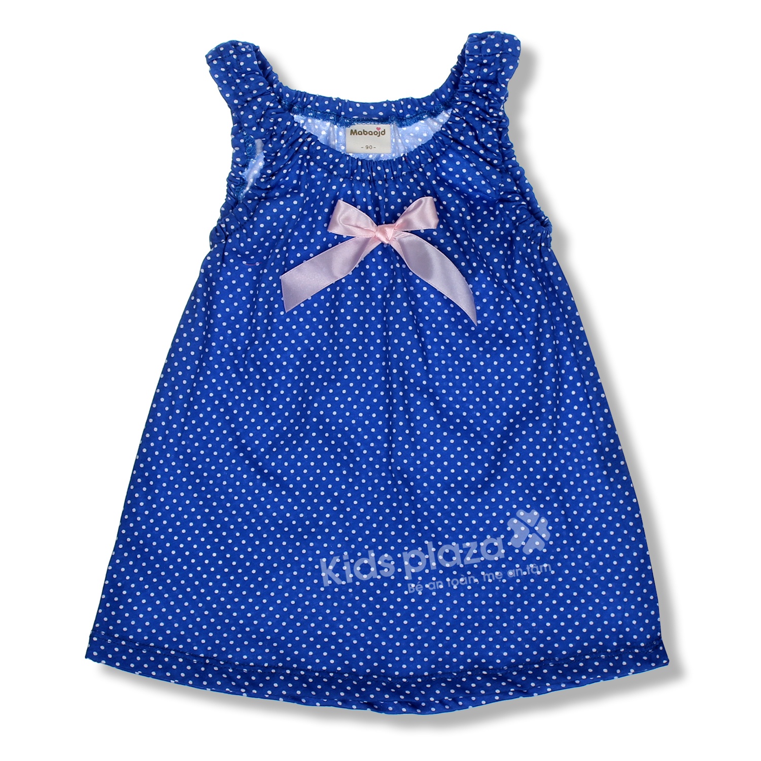 Váy chấm bi nơ ngực 0169A hình 1