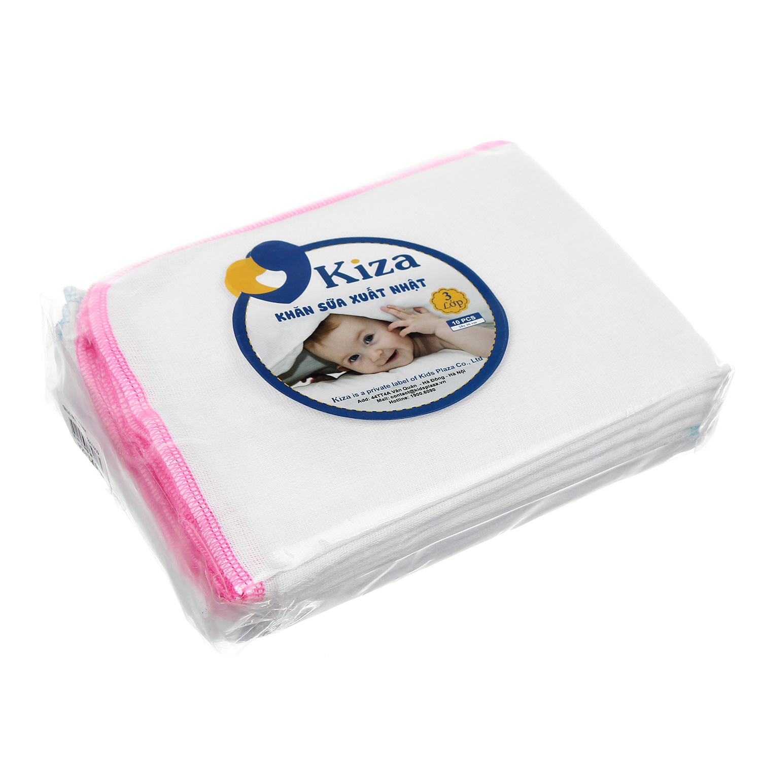 Khăn sữa xuất nhật Kiza 3 lớp hình 1