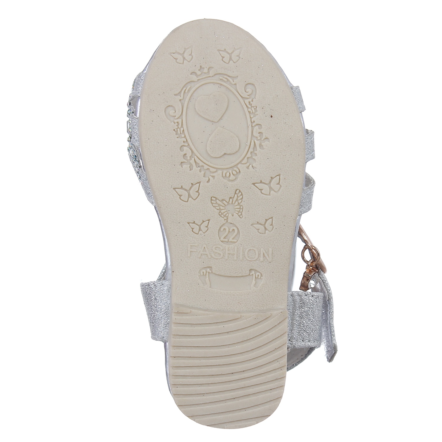 Dép quai da kim tuyến cho bé gái hình 5