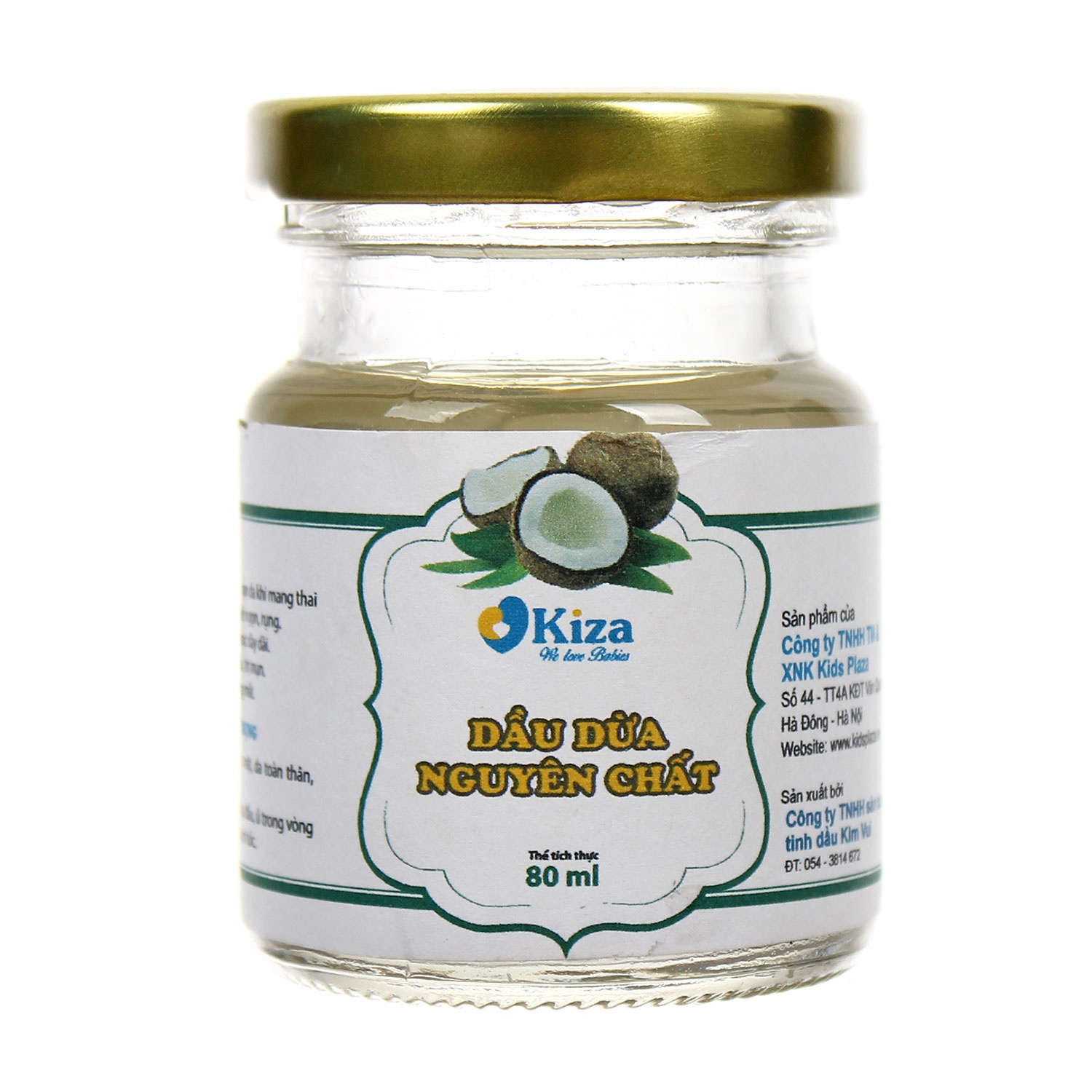 Dầu dừa cao cấp Kiza 80ml hình 1