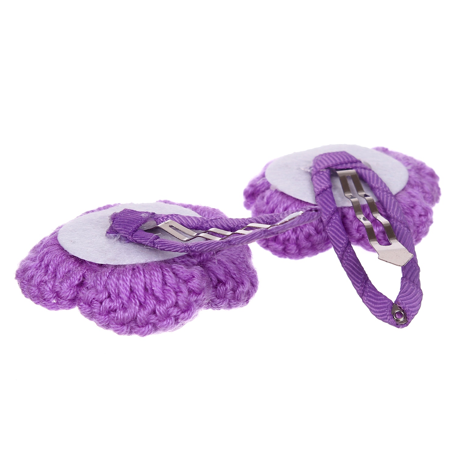 Kẹp tóc bé gái hoa len HM hình 2