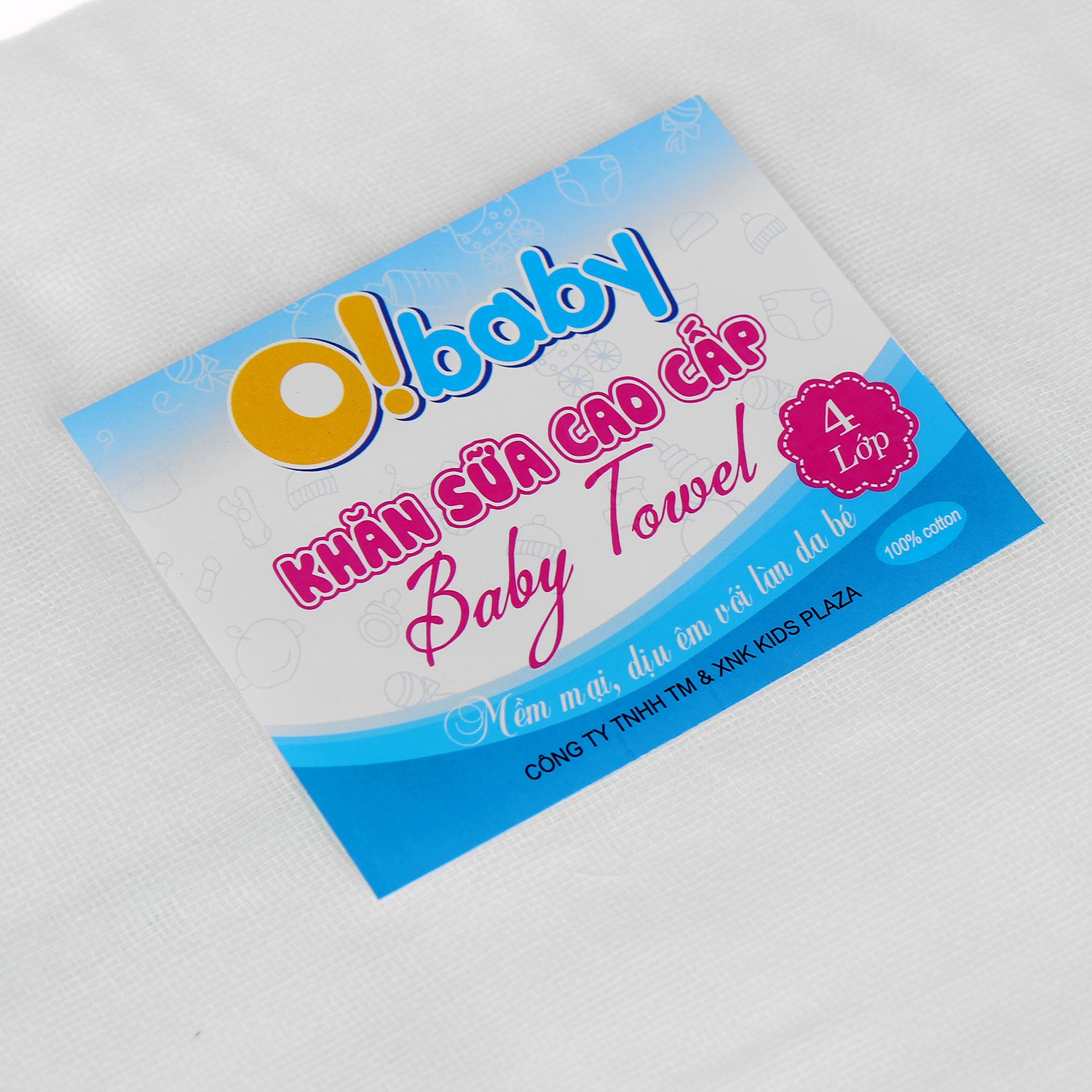 Khăn sữa Obaby 4 lớp siêu mềm  hình 2