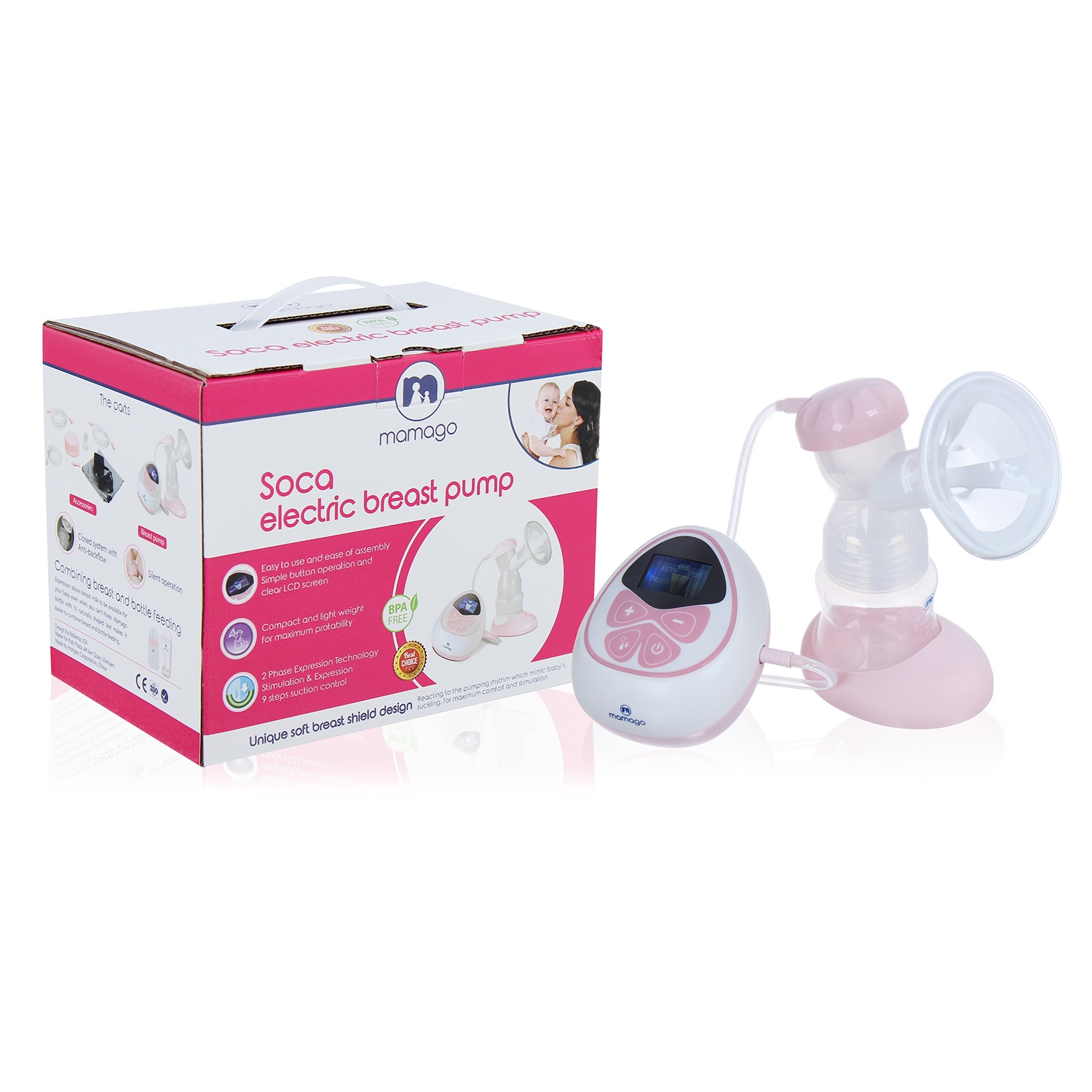 Máy hút sữa đơn Soca Mamago hình 1