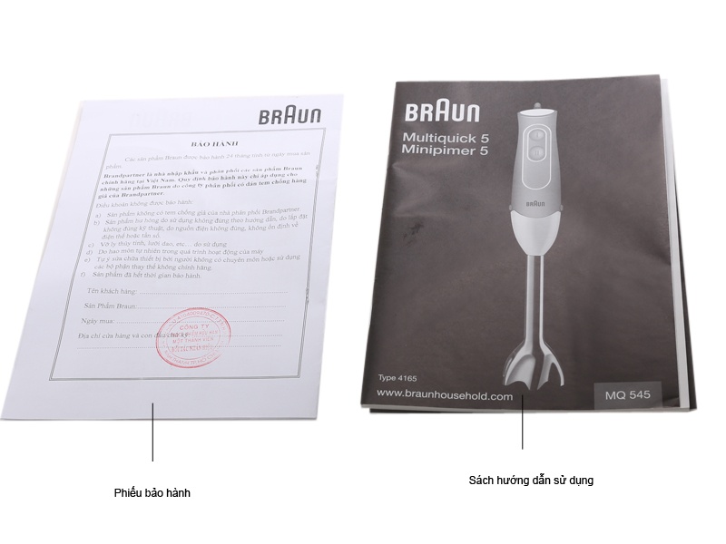 Máy xay cầm tay Braun MQ 545 Germany hình 12