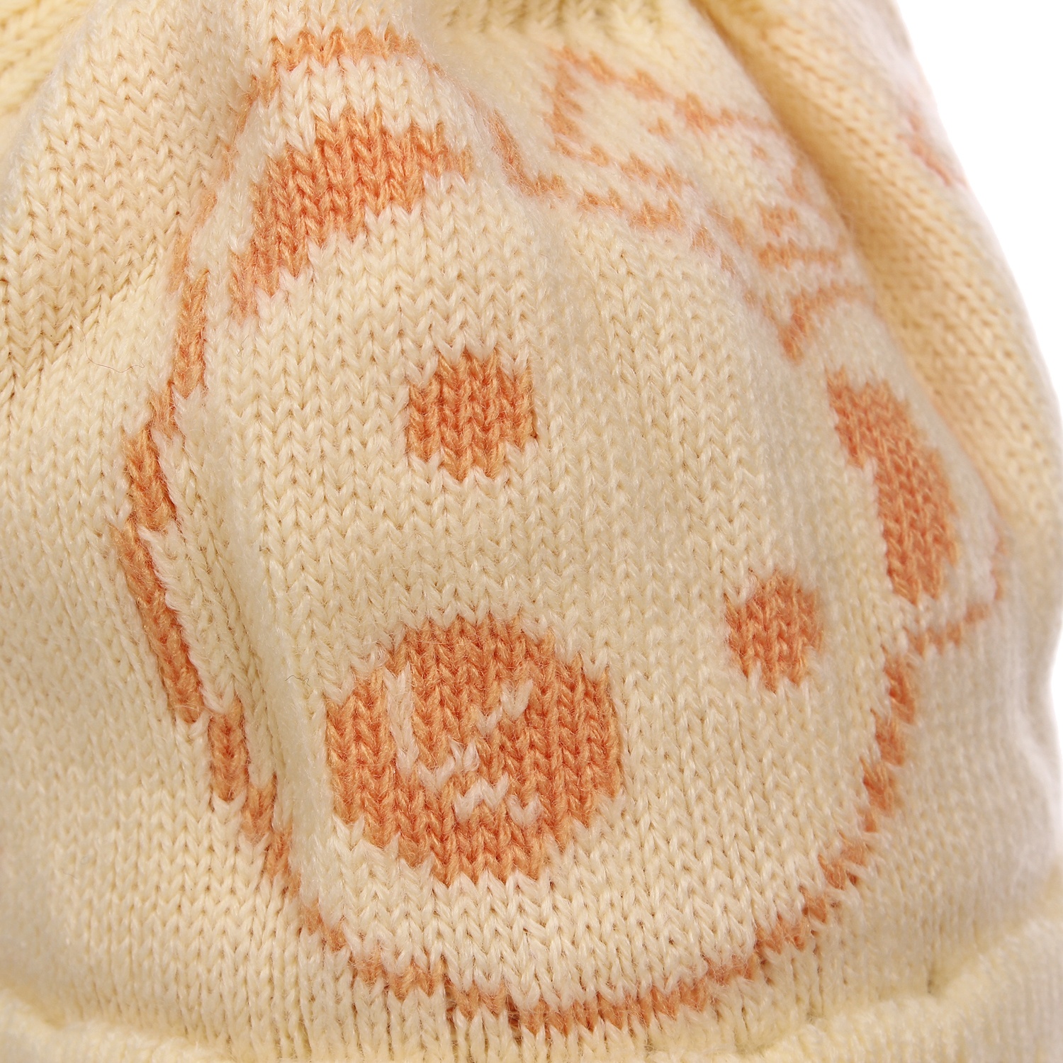 Mũ len sơ sinh chụp in mặt gấu hình 3