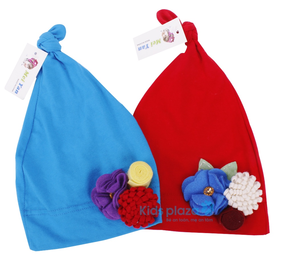 Mũ sơ sinh dạng chụp Cotton Meiyan hình 1
