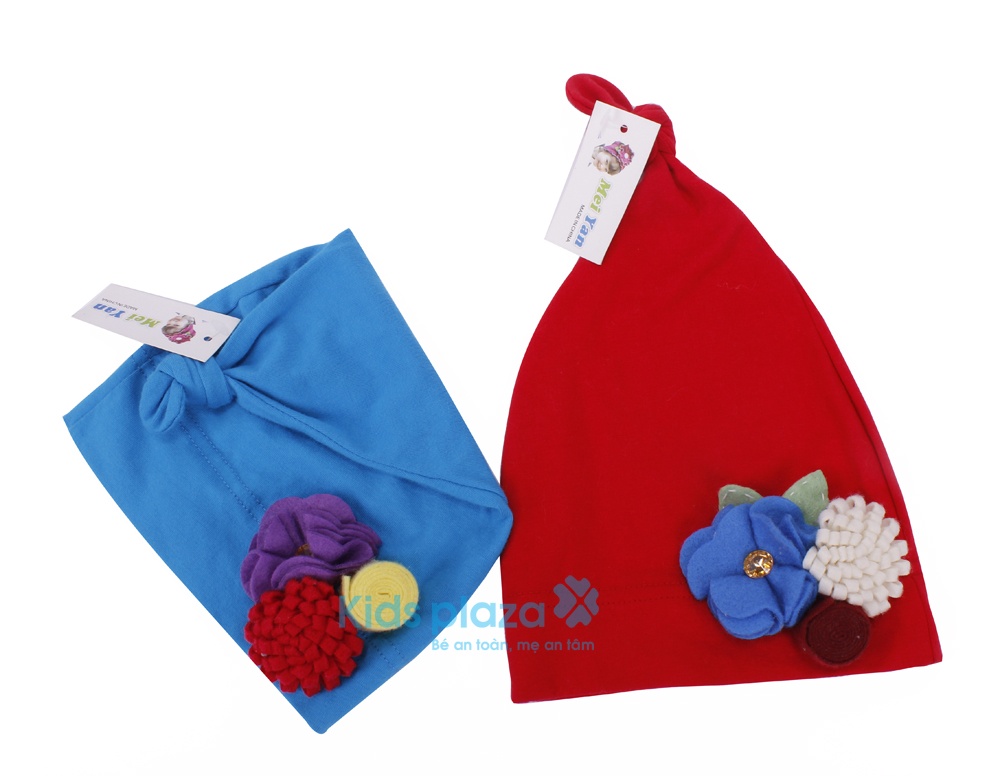 Mũ sơ sinh dạng chụp Cotton Meiyan hình 3