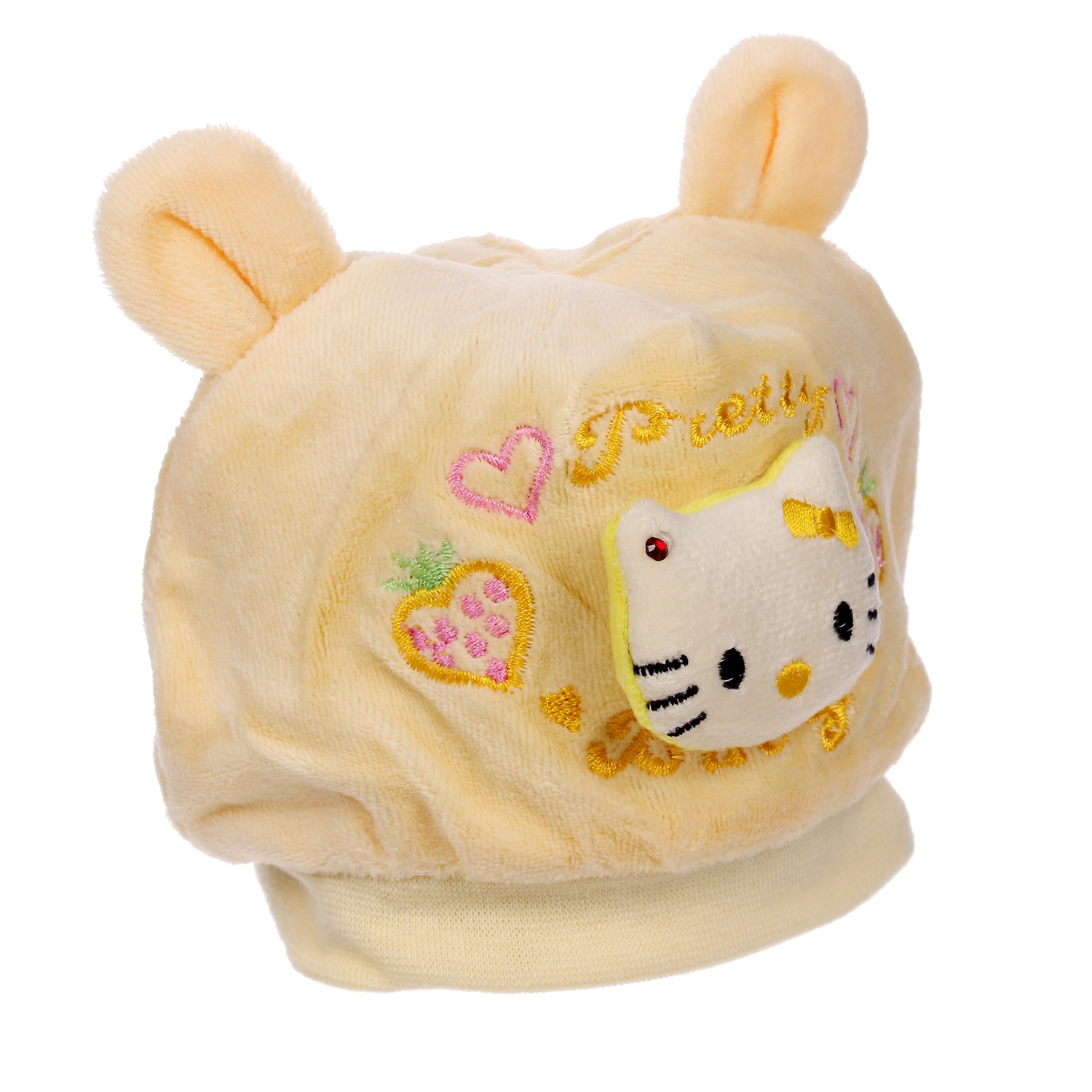 Mũ sơ sinh nỉ hình mèo P420 TL hình 2