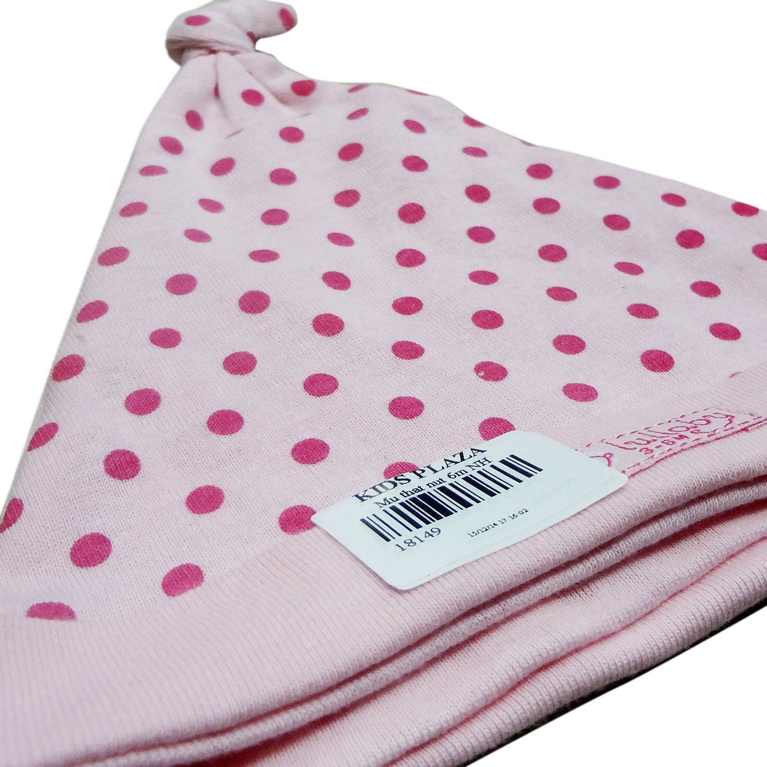 Mũ sơ sinh thắt nút 6m  hình 1