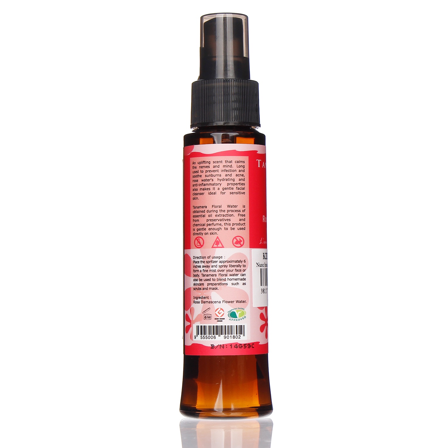 Nước hoa hồng Tanamera 100ml hình 1