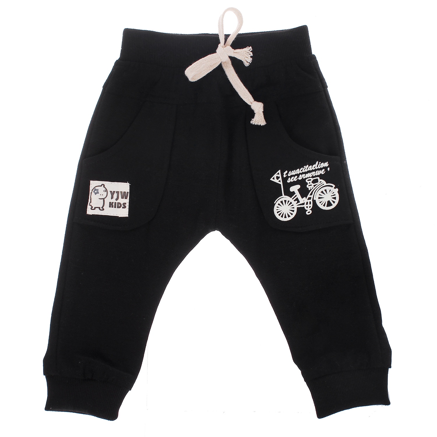 Quần dài cotton bo gấu 8028 hình 2