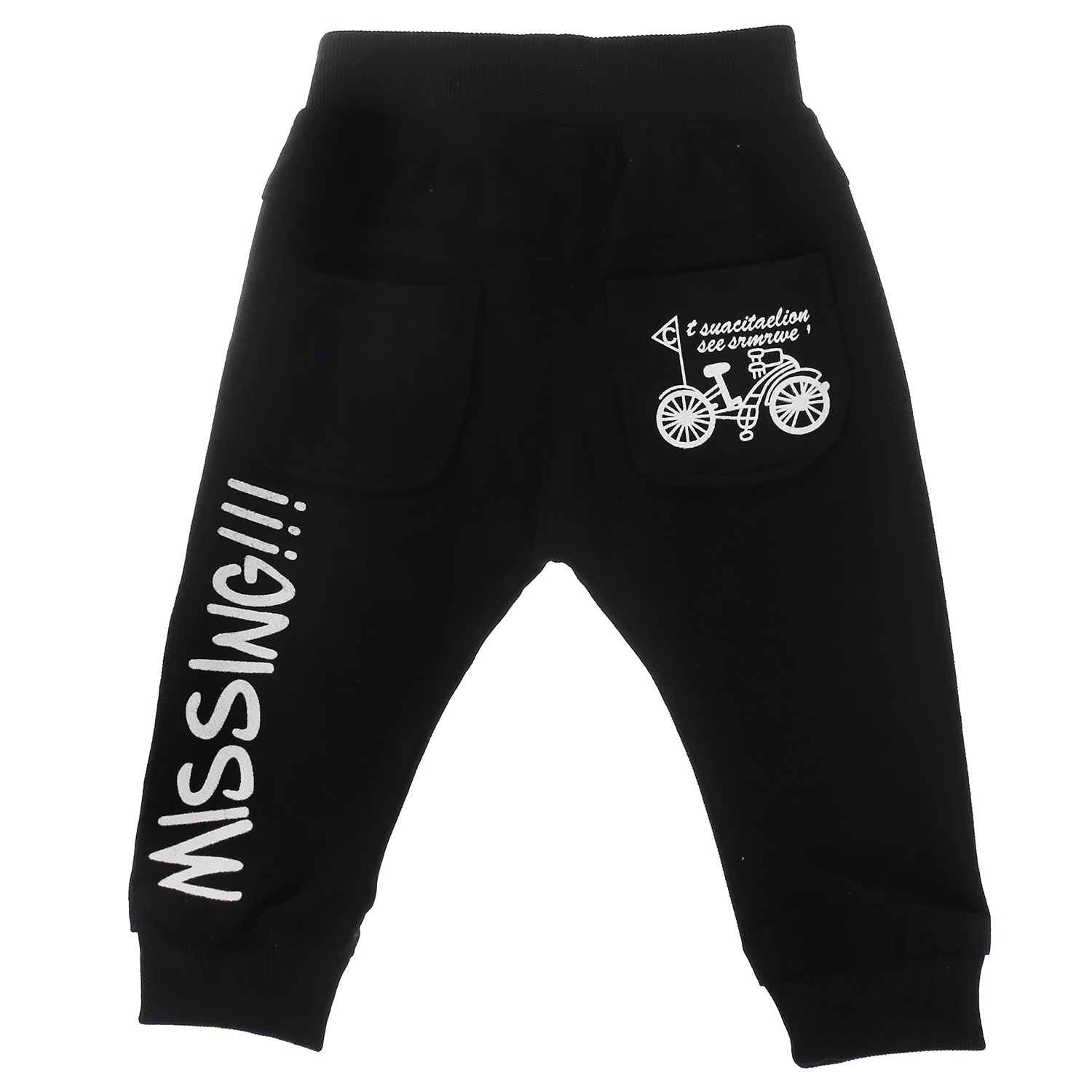 Quần dài cotton bo gấu 8028 hình 4