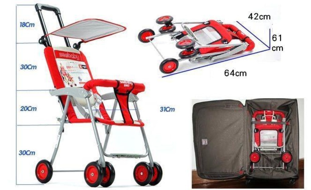Xe đẩy trẻ em Seebaby QQ1-1 hình 2