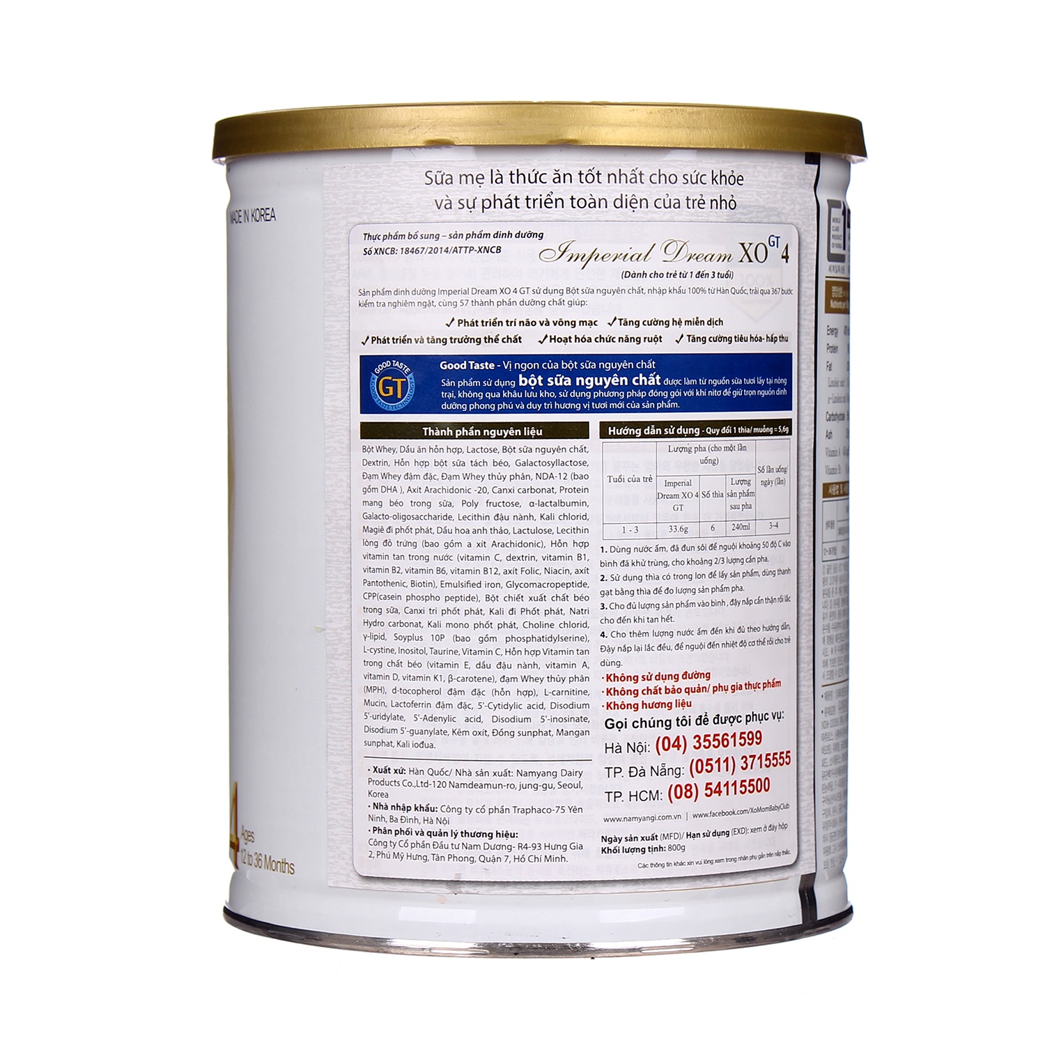 Sữa bột Imperial Dream XO s4 400g hình 2