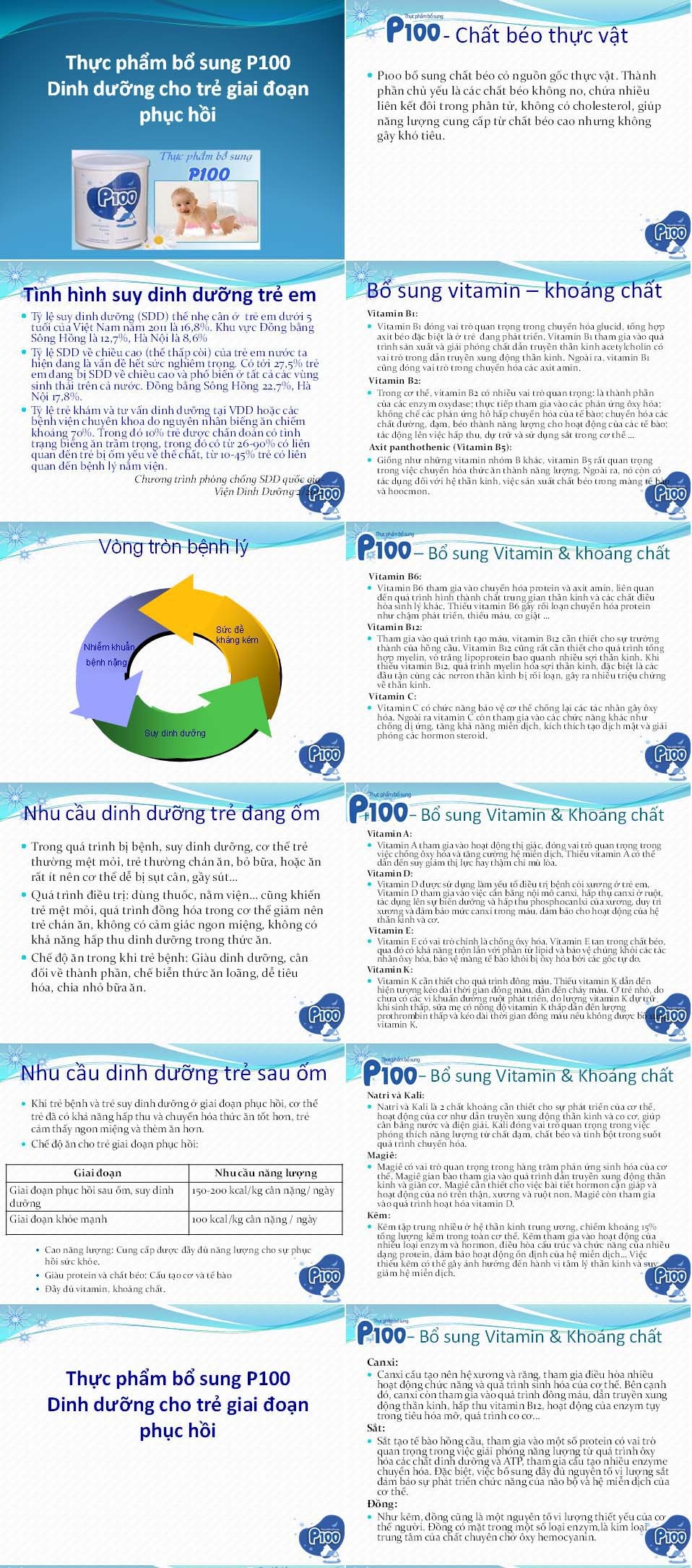 Sữa bột cho bé P100 hộp 400g hình 2