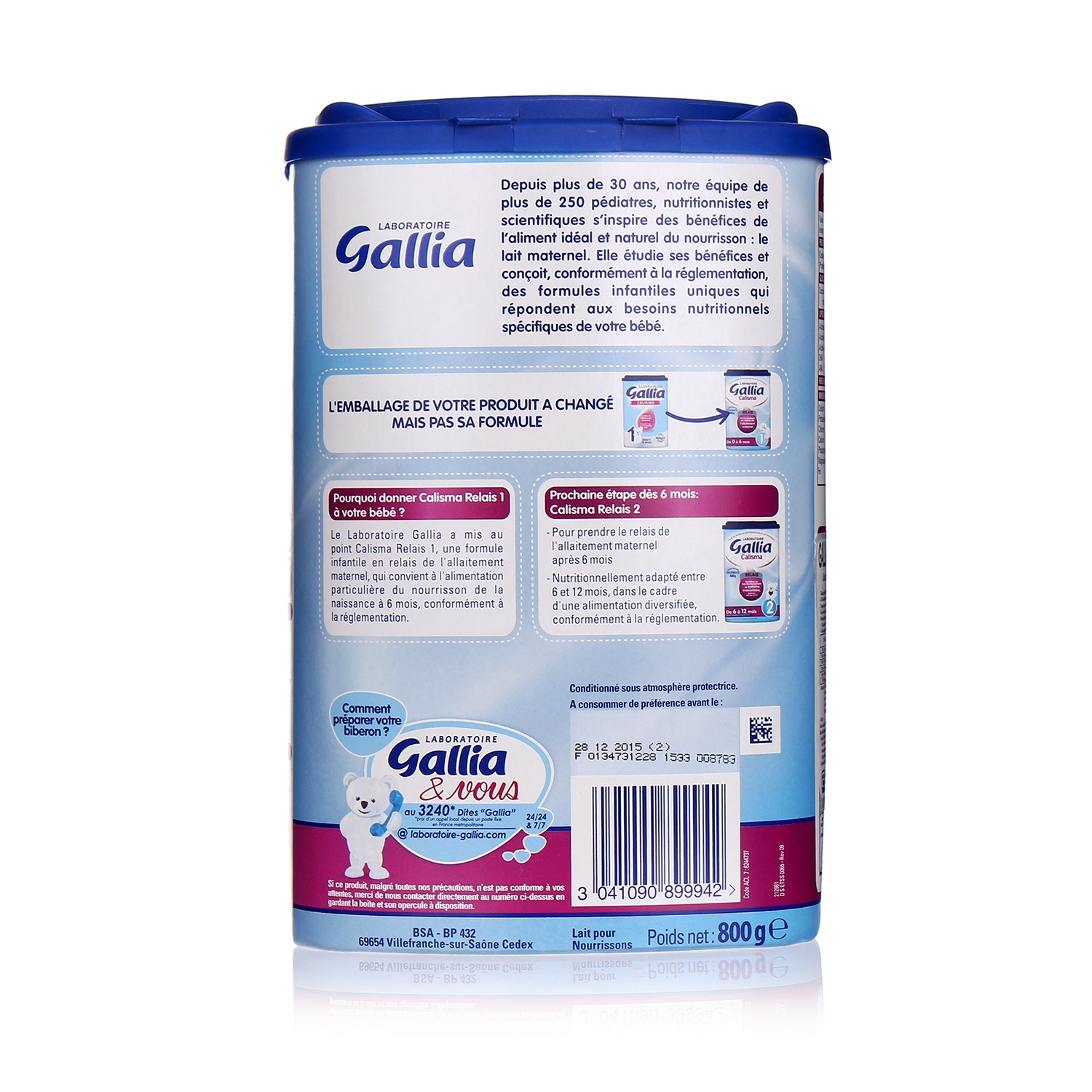 Sữa Gallia Calisma số 1 800gr hình 4