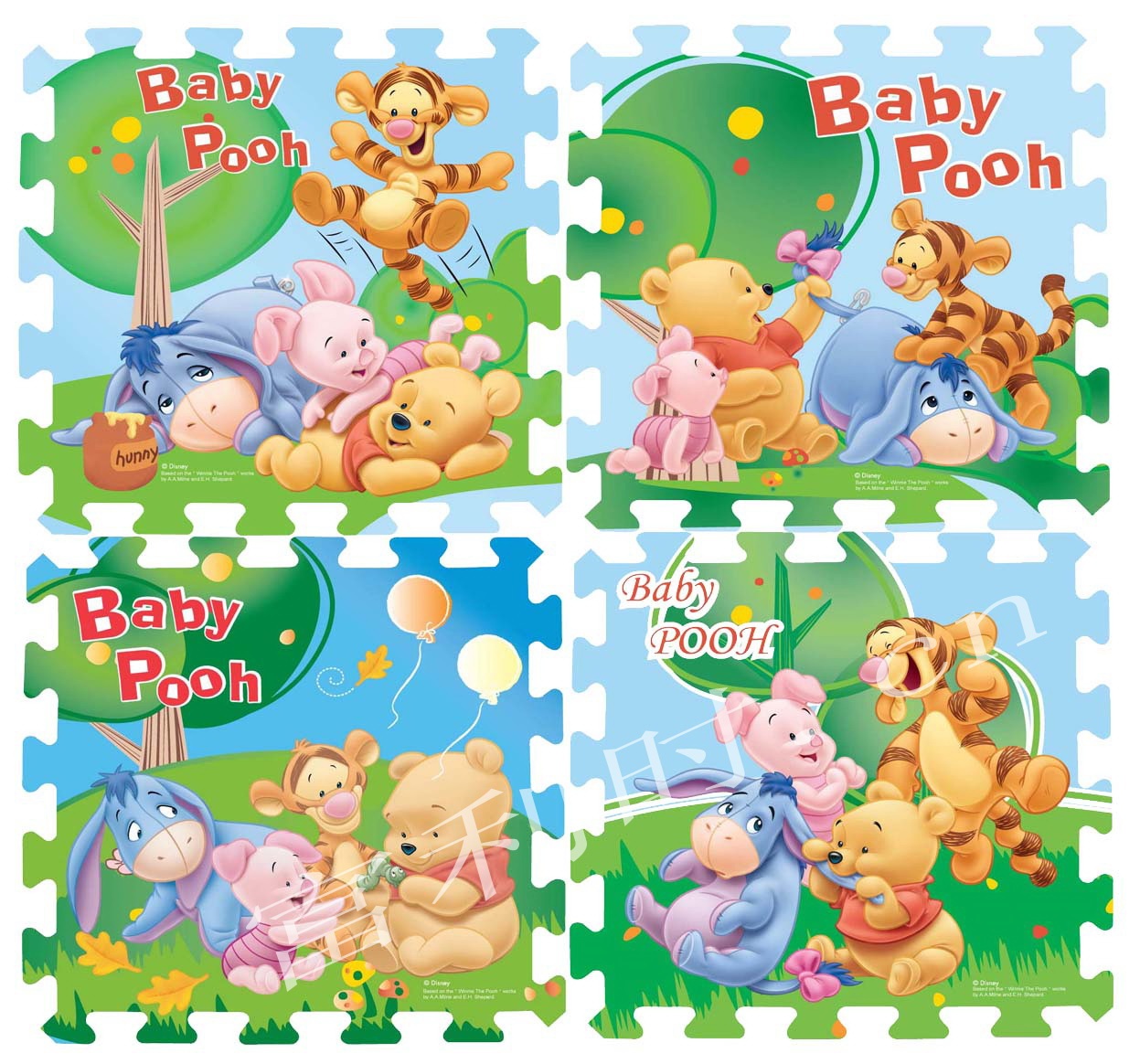 Thảm xốp 4 miếng cho bé nằm chơi Disney hình 1