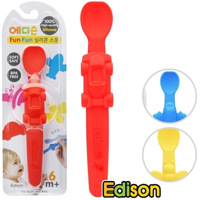 Thìa tập ăn silicone Edison EC304083 hình 1