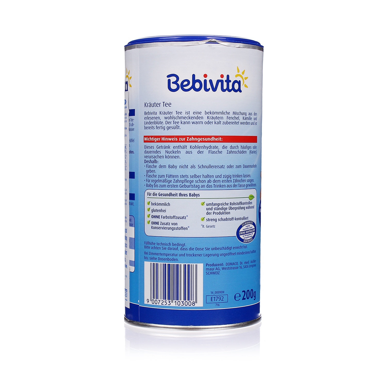 Trà cốm hòa tan Bebivita cúc la mã 1729 hình 2