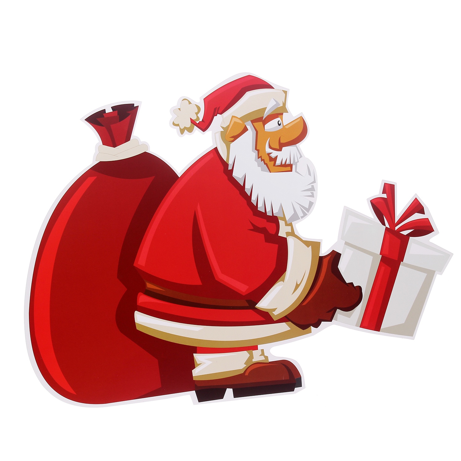 Tranh dán kính Noel 2 mặt  hình 2