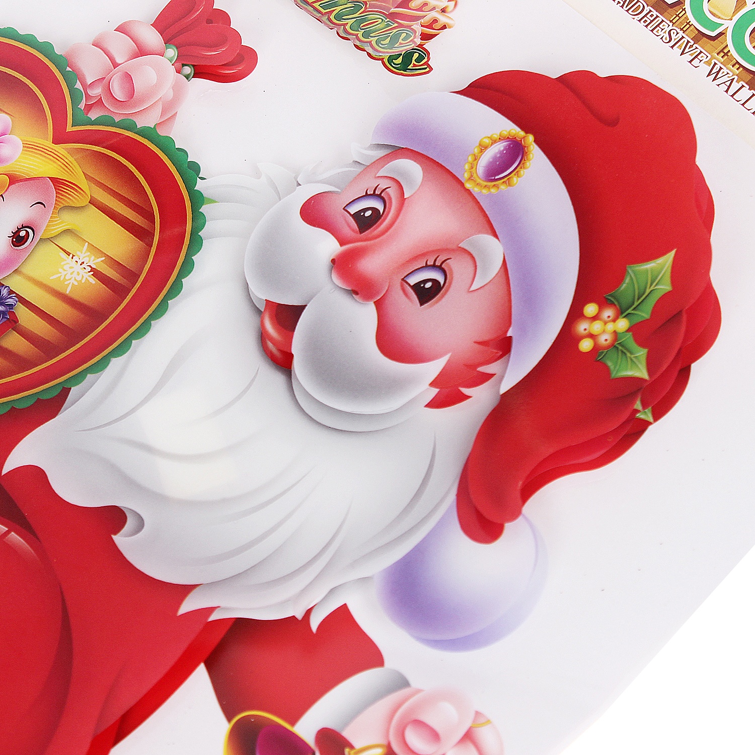 Tranh dán tường 3D Noel loại bé hình 3