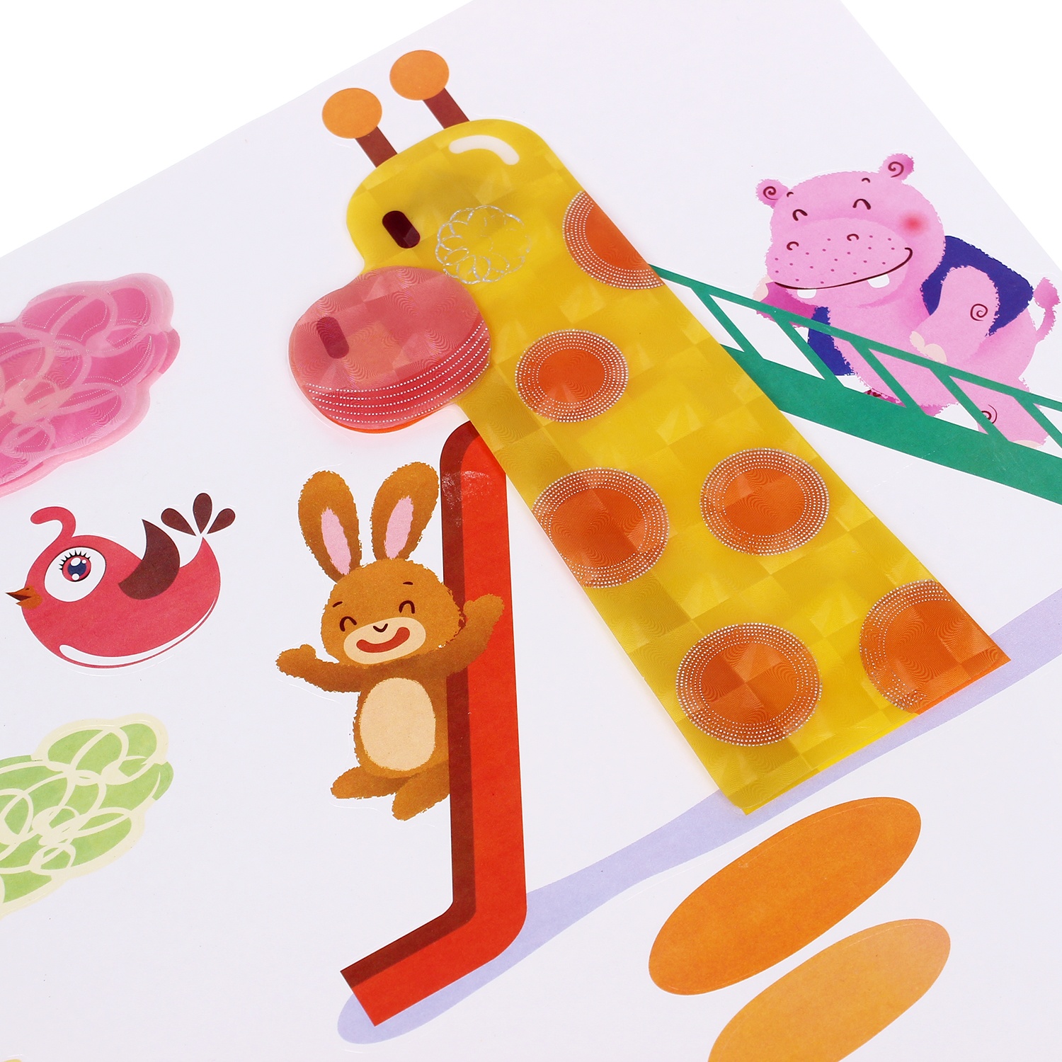 Tranh dán tường 3D vườn thú hình 4