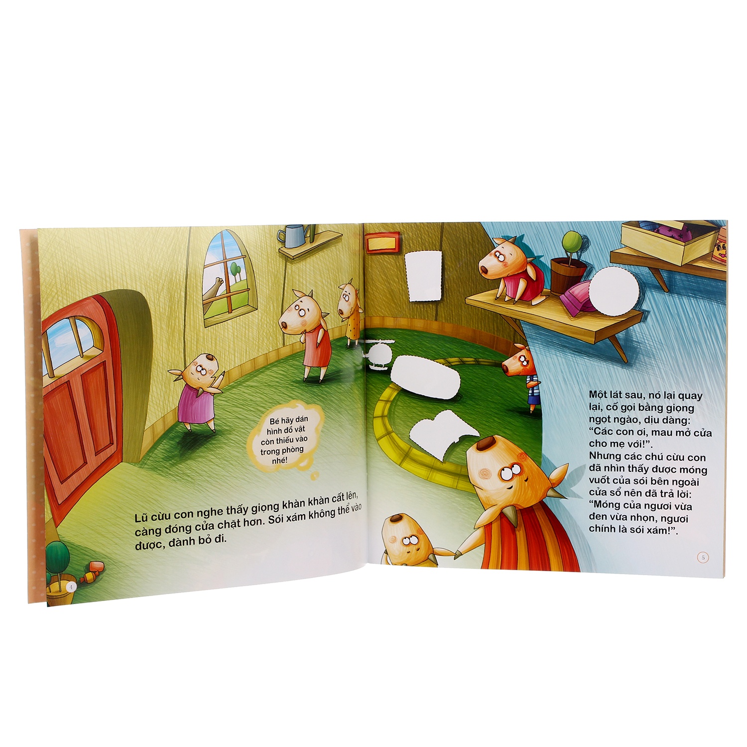 Truyện sói xám và 7 chú cừu non hình 2