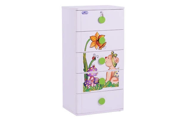Tủ nhựa Đại Đồng Tiến Nice T1401-5 hình gấu con hình 1