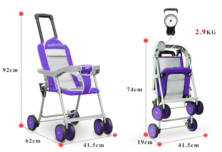 Xe đẩy trẻ em Seebaby QQ1 hình 4