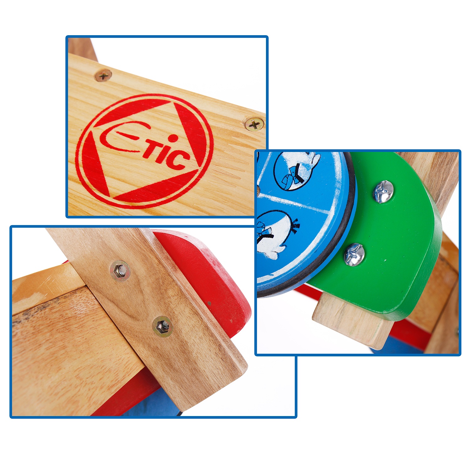 Xe tập đi gỗ Etic C410B hình 6