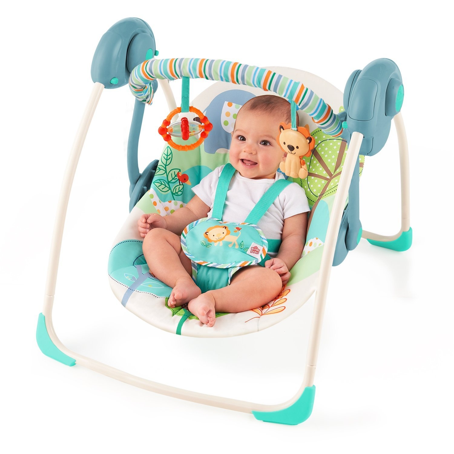 Xích đu Bright Starts Playful Pals Portable Swing 60194 hình 2