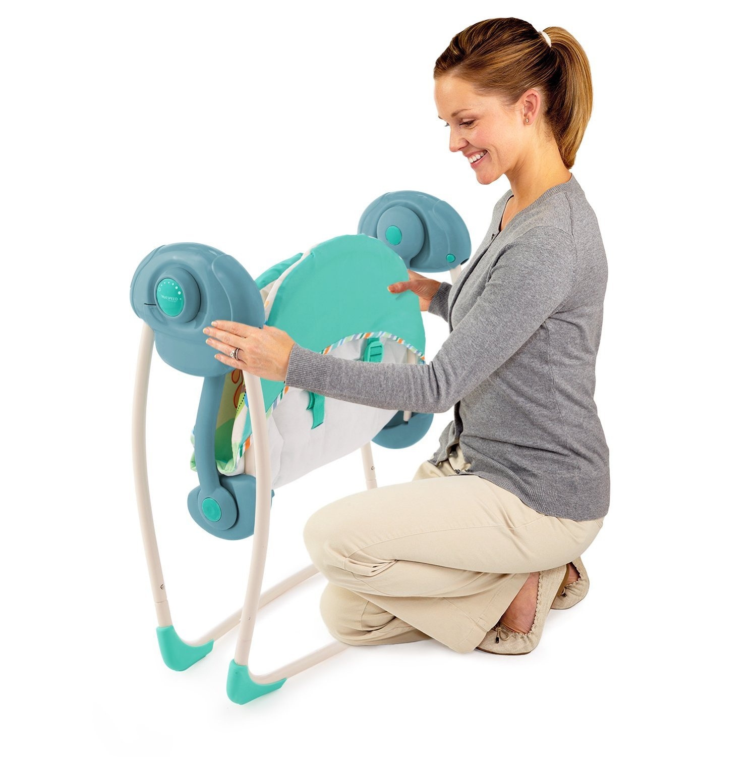 Xích đu Bright Starts Playful Pals Portable Swing 60194 hình 5