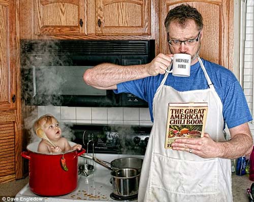 Những bức ảnh ngộ nghĩnh về cha và con