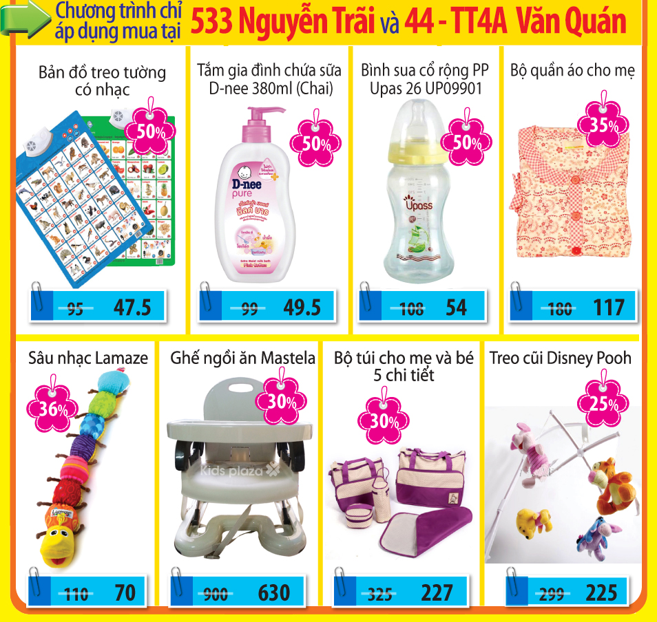 Tưng bừng khai trương siêu thị Mẹ và Bé thứ 5 tại Hà Nội – Kids Plaza Văn Quán