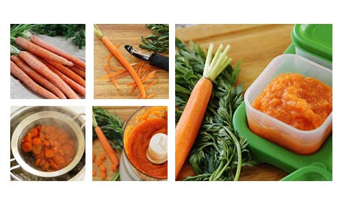 Cách nấu bột rau củ cho bé ăn dặm từ cà rốt và khoai lang