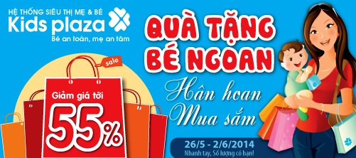 Khuyến mãi sốc nhân dịp 1/6, mua hàng chỉ từ 1.000đ