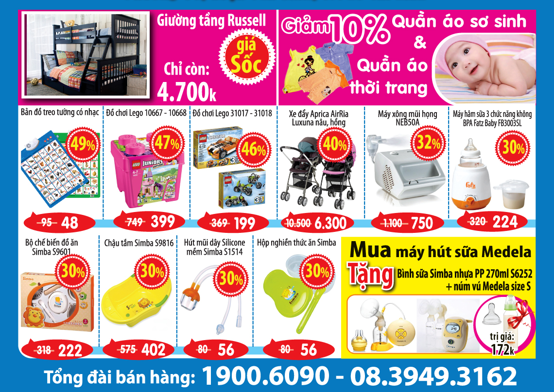 Mua hàng chỉ với 1.000 đồng nhân dịp khai trương Kids Plaza Trường Chinh