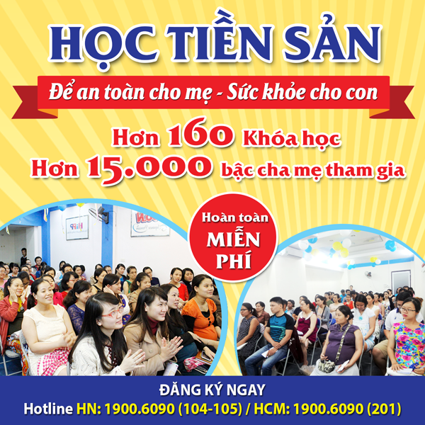 Học tiền sản để An toàn cho mẹ – Sức khỏe cho con