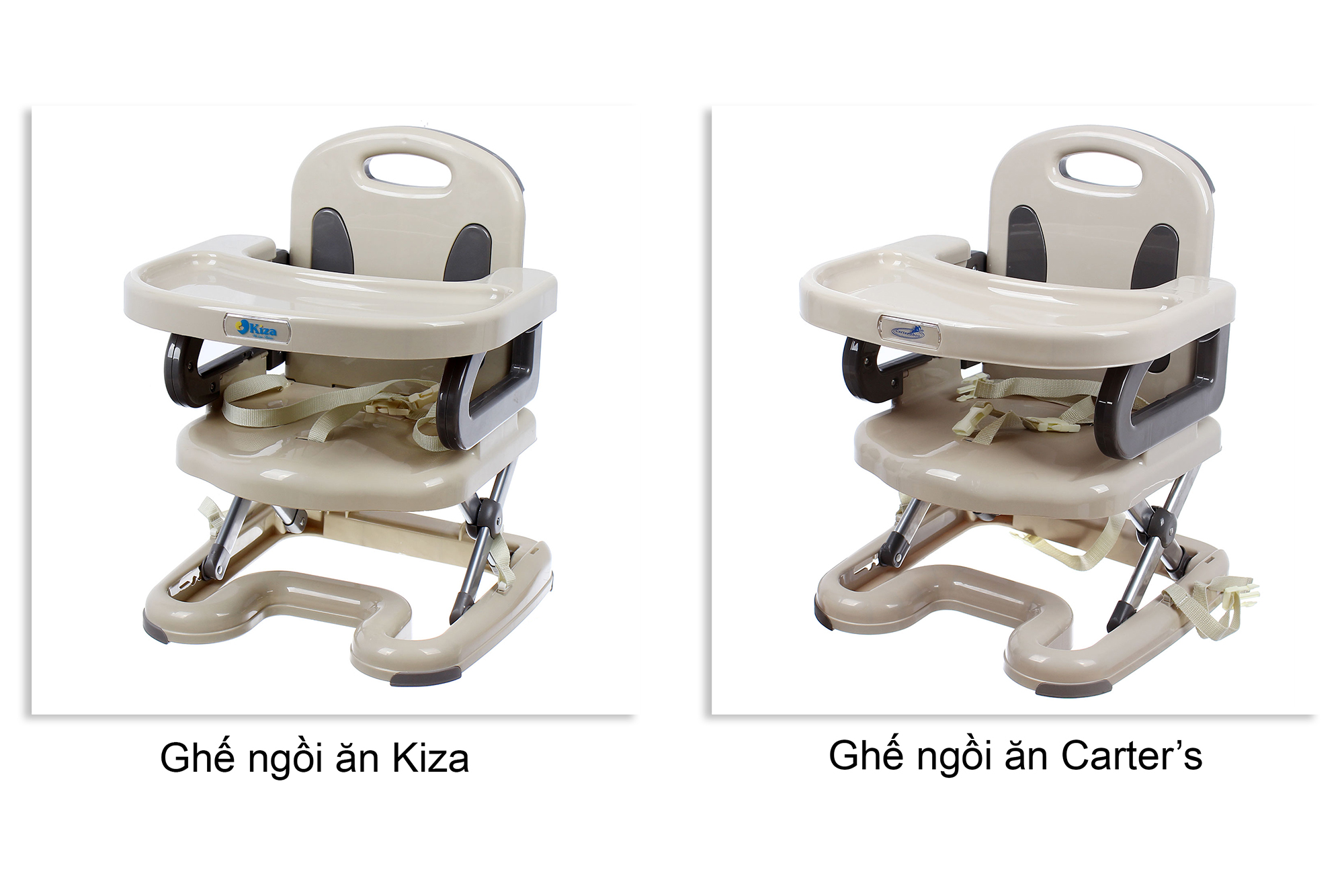5 điểm khác biệt nổi bật của 2 dòng ghế ăn bột Kiza và Carter’s