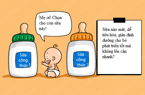 Không muốn con tăng cân đột ngột thì nên dùng sữa nào?